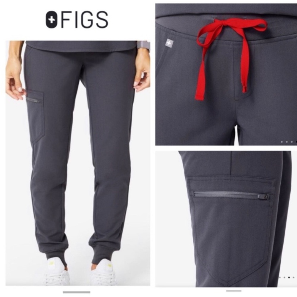 ISO Figs Charcoal joggers small/tall.